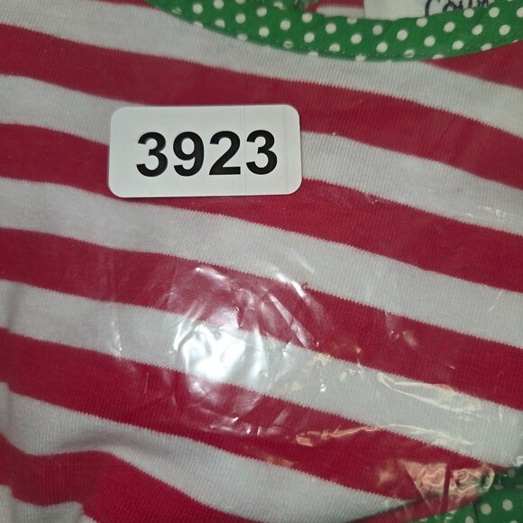 Counting Daisies Girl 3T  Christmas Dress With Polka Dot Bow Ruffle Sleeves 3923 - Picture 10 of 10